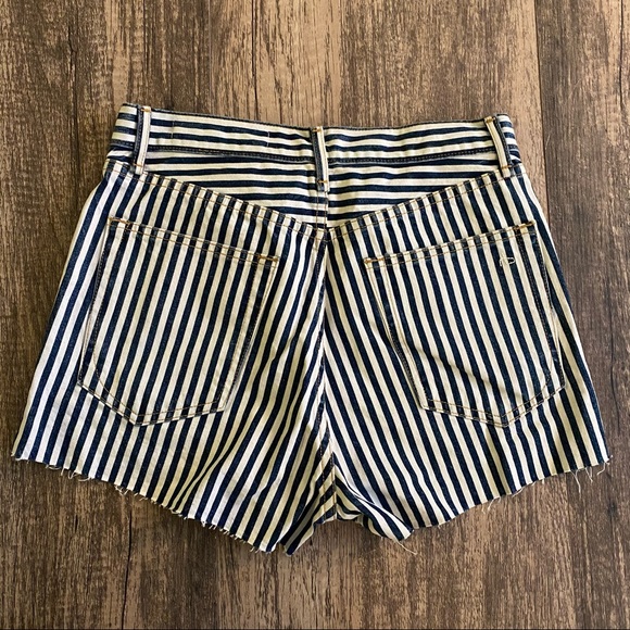 Rag & Bone Justine Short in Indigo Stripe - Picture 5 of 6